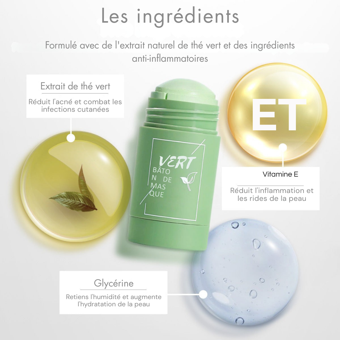 Green - Bâton de Masque au Thé Vert Anti-Pores