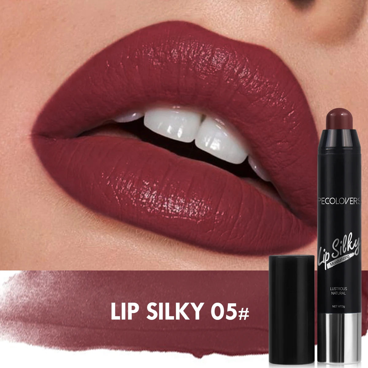 PECOLOVERS Lip Silky - Rouge à lèvres hydratant en stick®