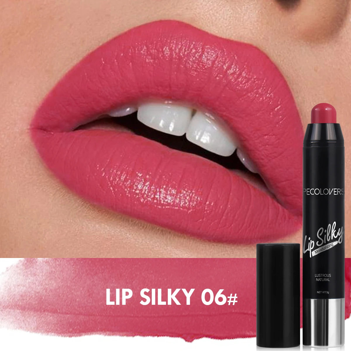 PECOLOVERS Lip Silky - Rouge à lèvres hydratant en stick®