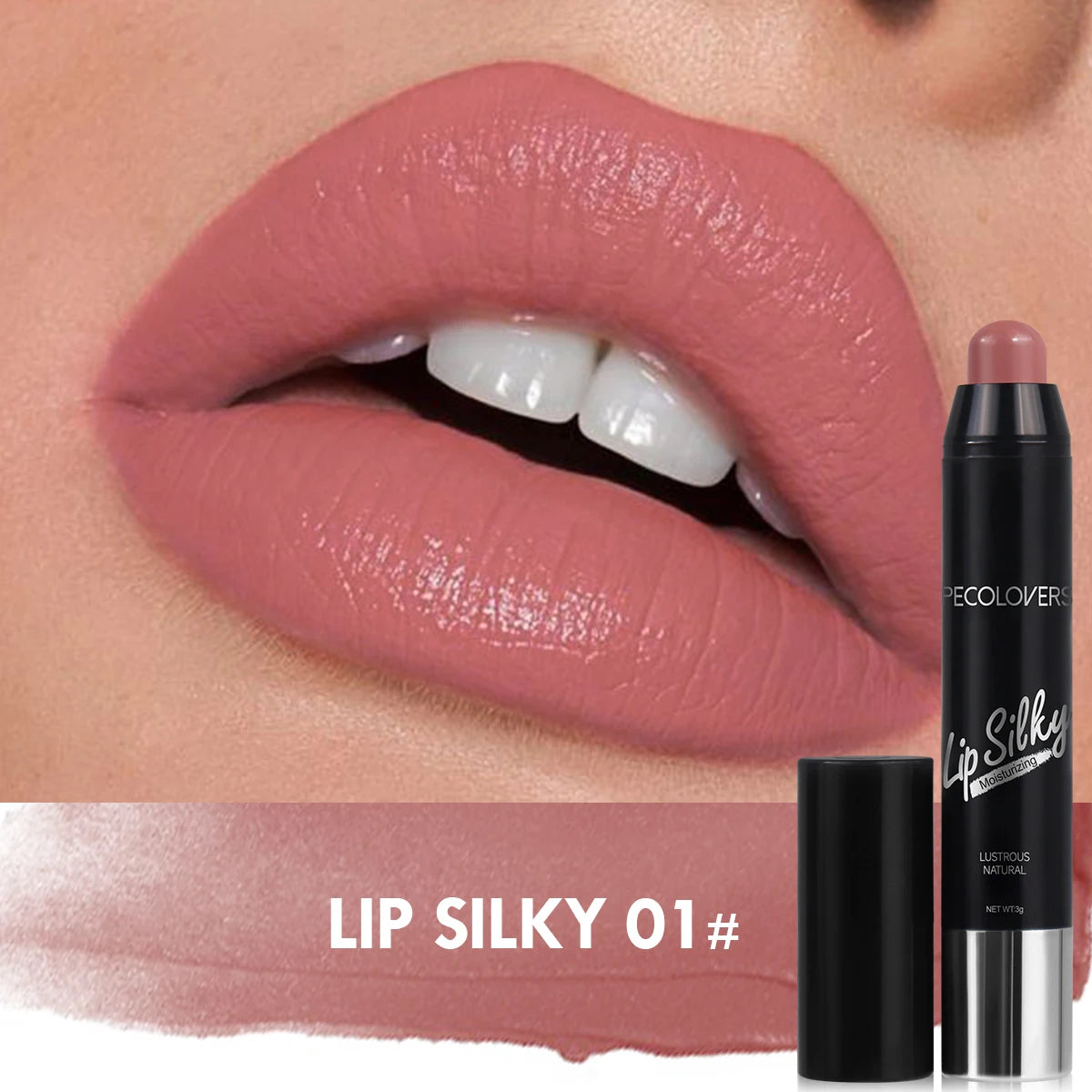PECOLOVERS Lip Silky - Rouge à lèvres hydratant en stick®