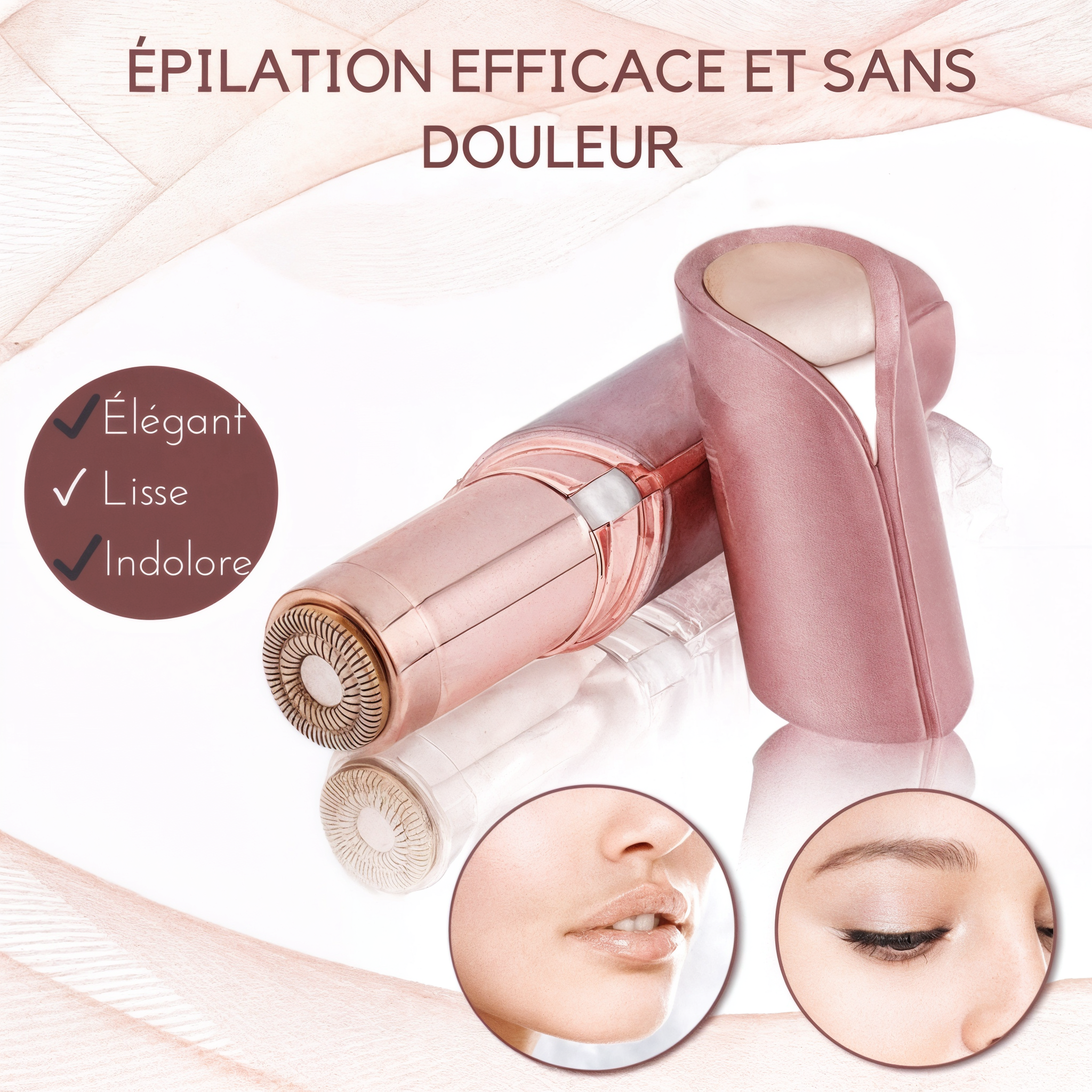 Démaquillant de Poils Faciaux en Forme de Rouge à Lèvres®