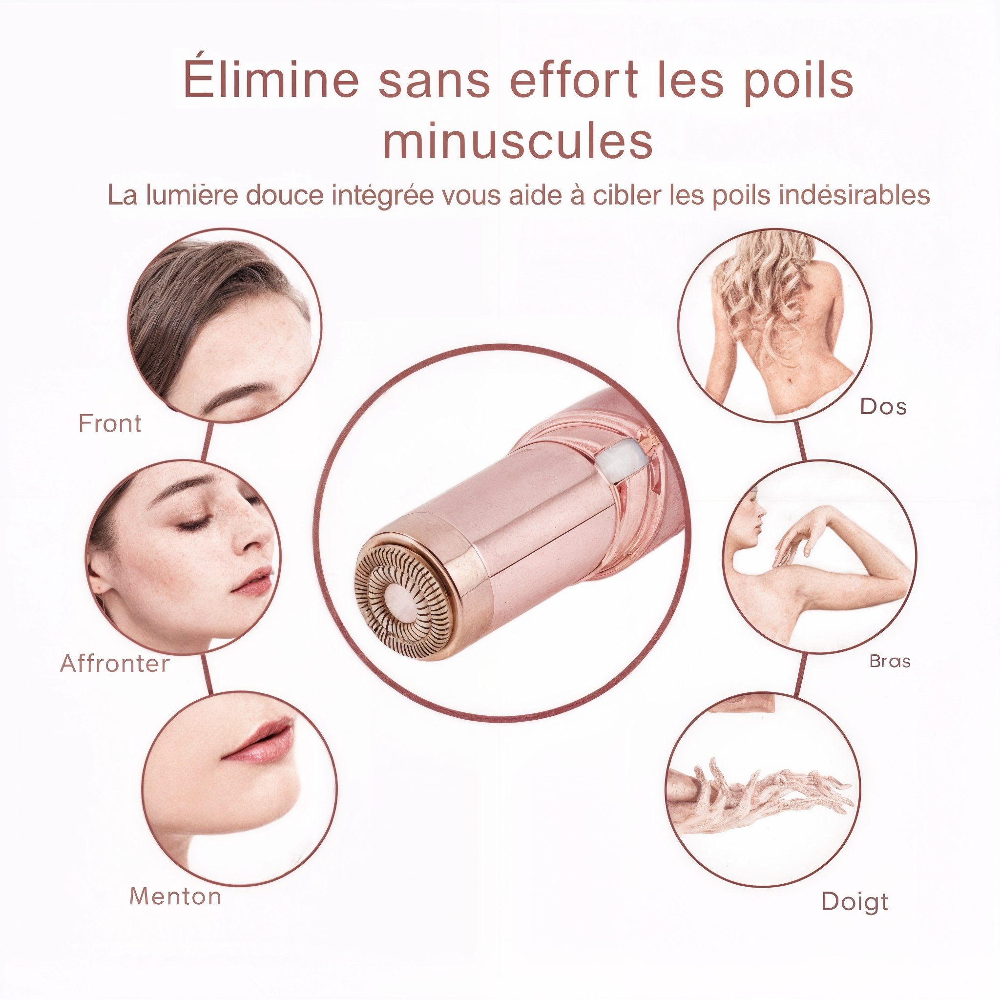 Démaquillant de Poils Faciaux en Forme de Rouge à Lèvres®