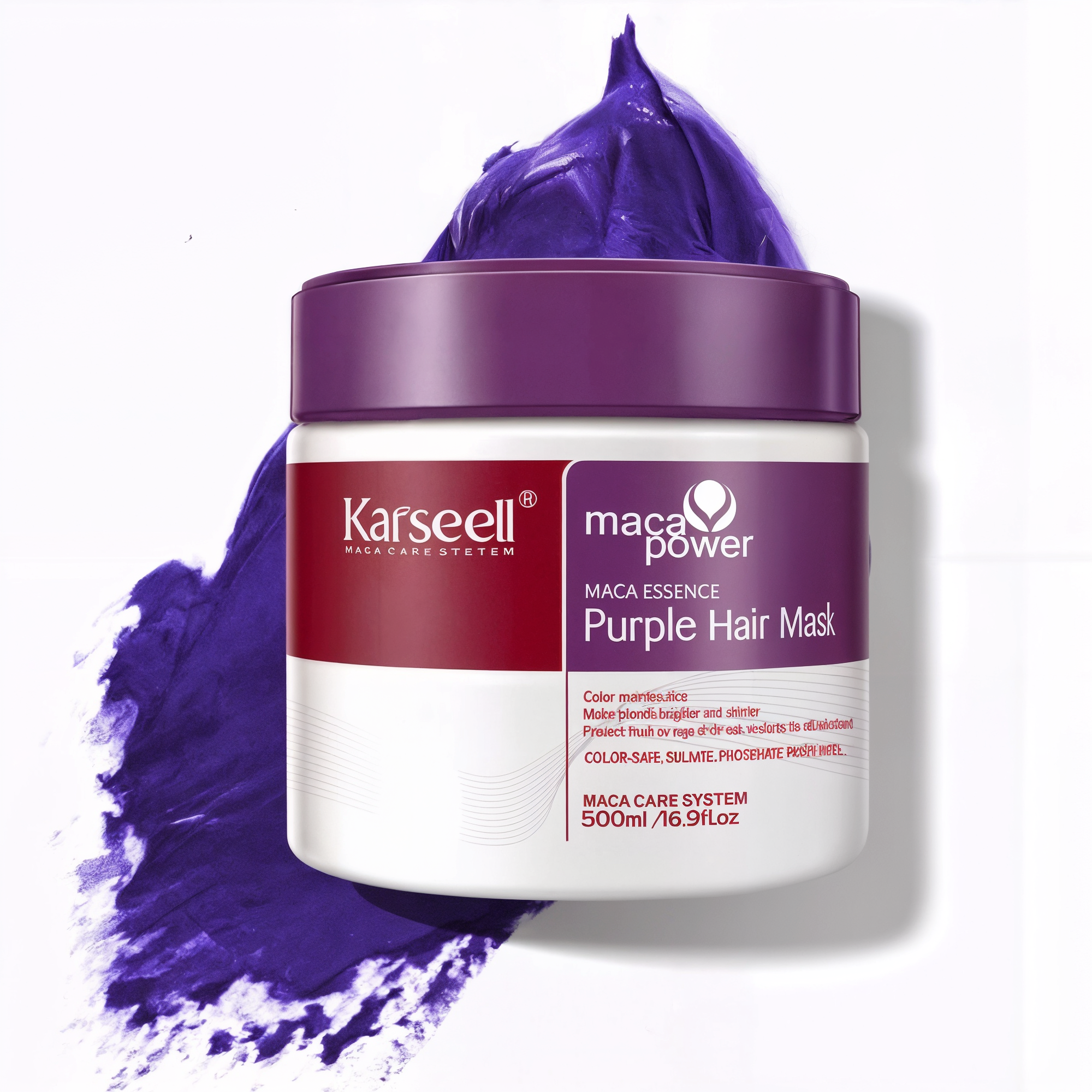 Masque capillaire violet Karseell - Effet blond platine®